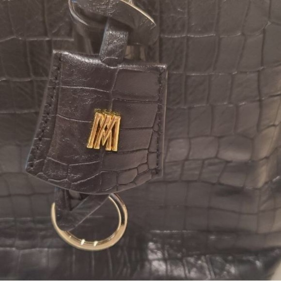 Antonio Melani crocodile embossed leather bag removable zip bag & should… - Picture 5 of 16